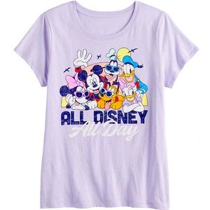 All Disney, All Day Family T-Shirts Women’s Sz. XS